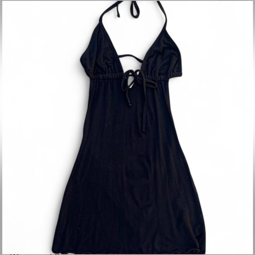 Black mini dress